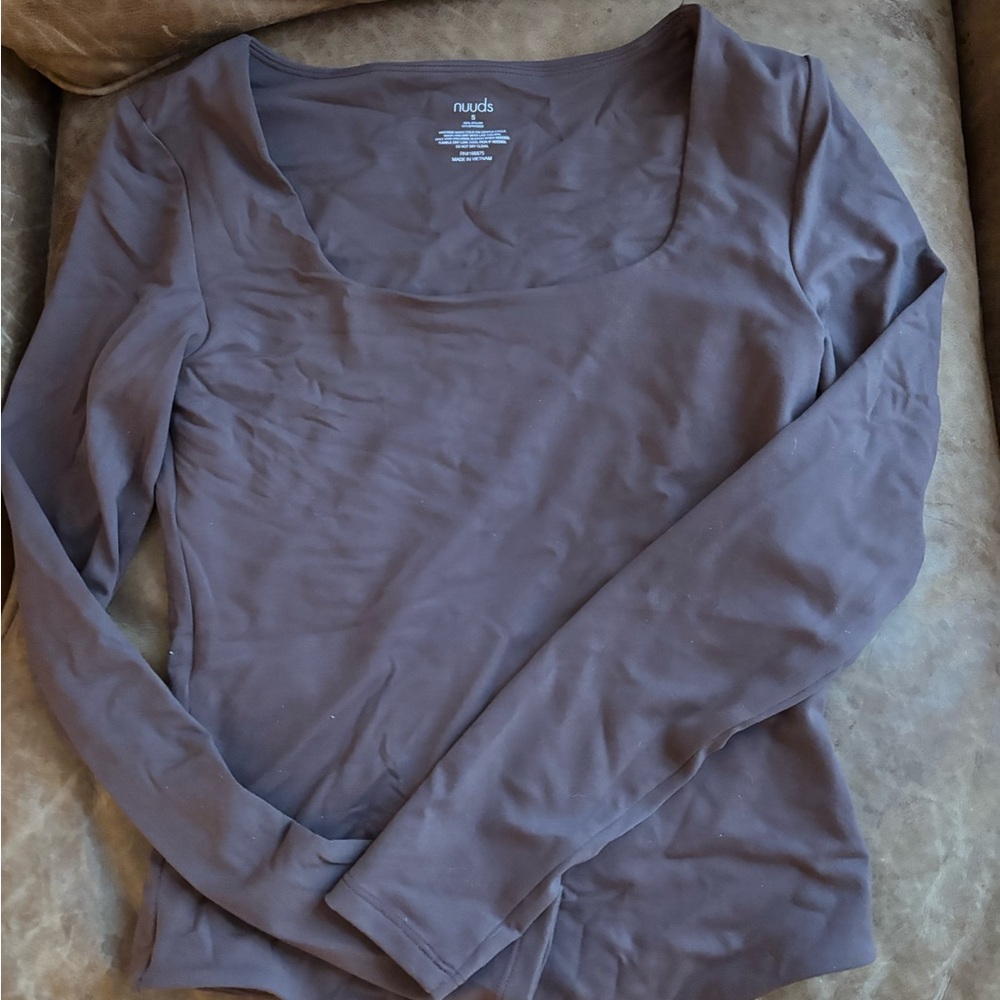 nuuds Long Sleeve Top - Dark Brown